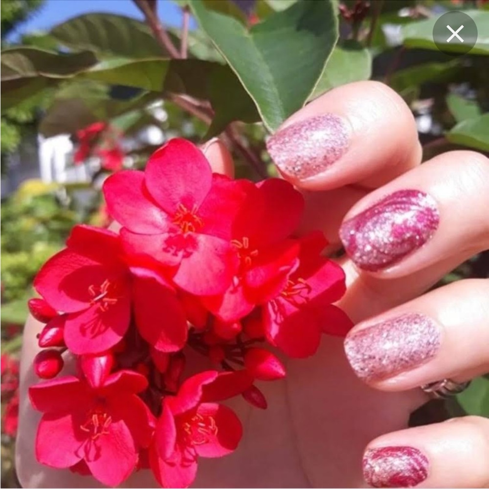 *Retired* Color Street: Feeling Marble-ous | Pink Swirls Glitter Sparkle Pastel - Picture 9 of 12